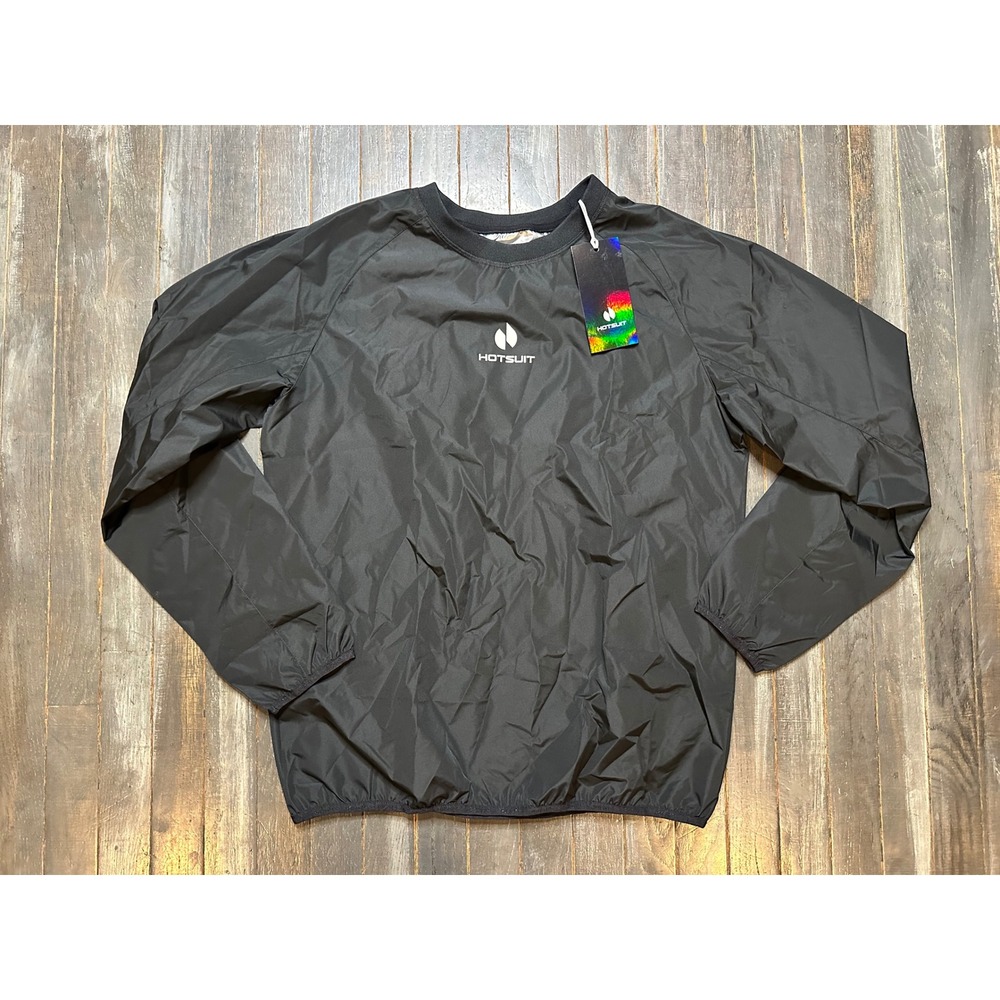 Hotsuit Sauna Jacket Black Sweat Suit Pullover Gym Training Top